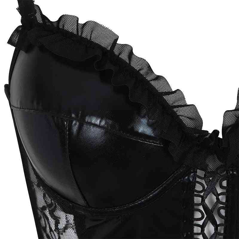 Dentelle steampunk, haut corset, style gothique, lingerie burlesque