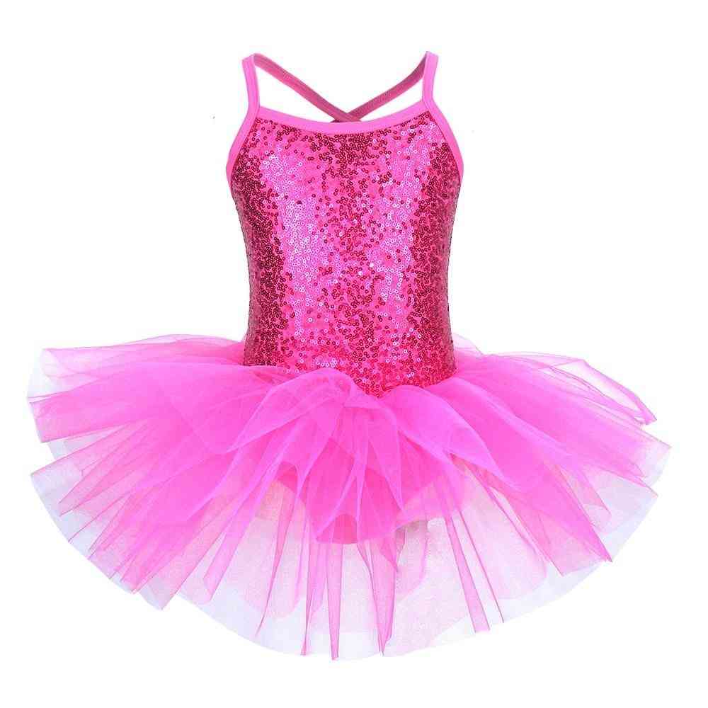 Ballerina Fairy Prom Party Costume, Sequined Flower Dress