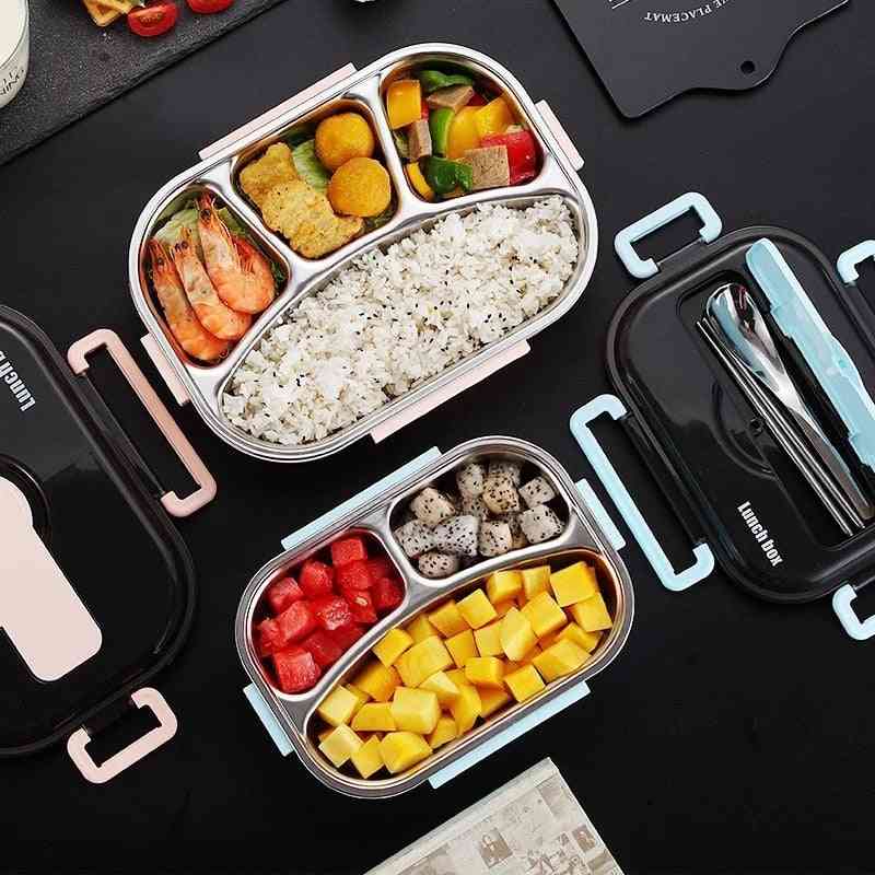 Portable Stainless Steel Lunch Box New Hot Japanese Style Compartment Kitchen Leakproof Food Container