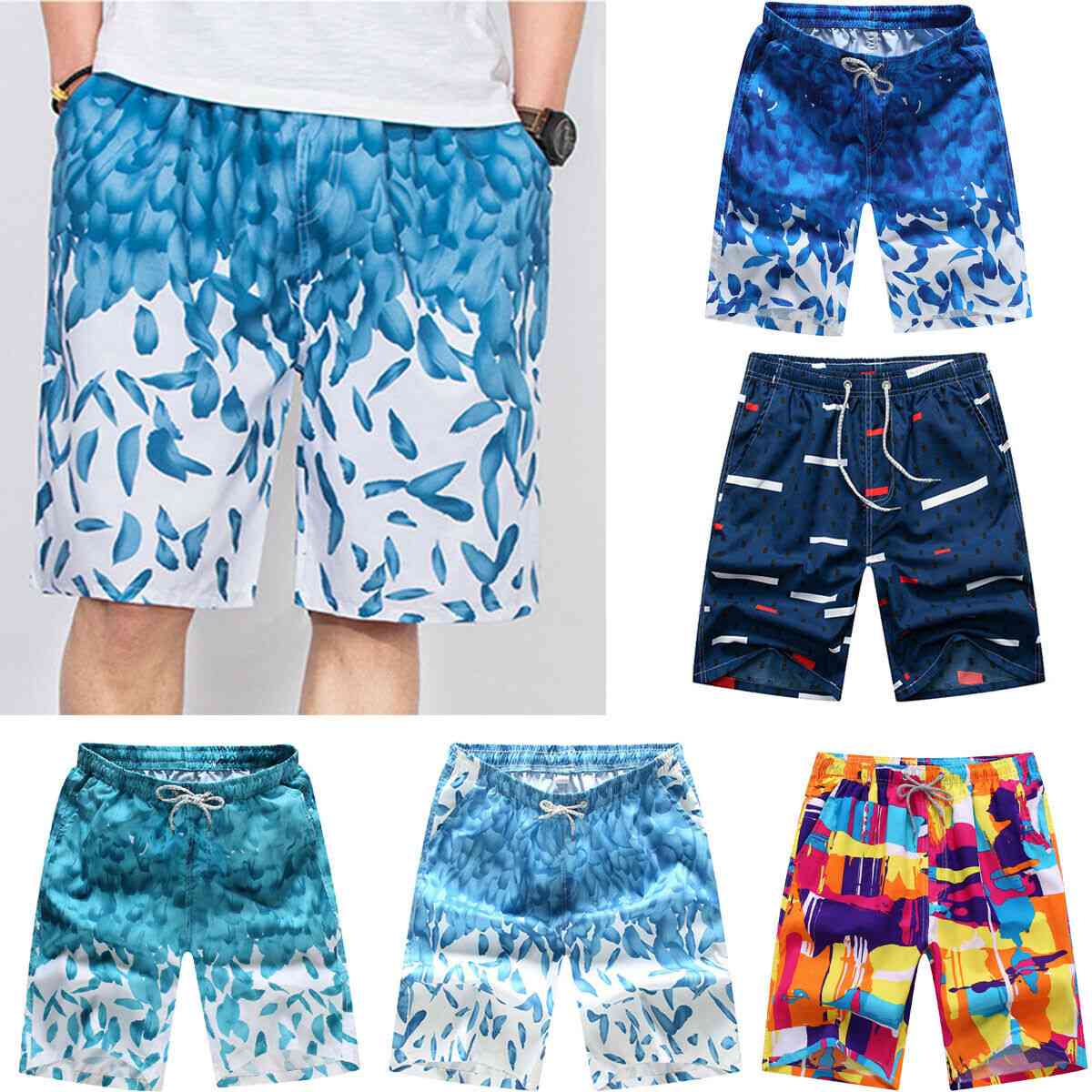 Pantalones cortos de la playa de los troncos de la nadada de los hombres, pantalones deportivos de verano transpirables