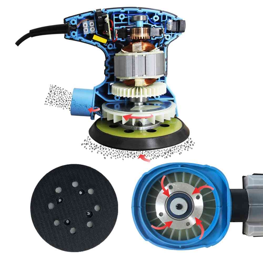 Orbital Electric Sander Machine With Sandpapers, Strong Dust Collection Polisher