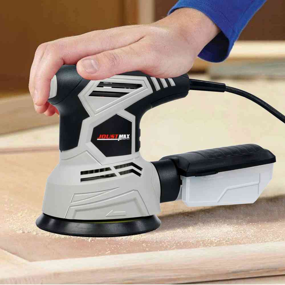 Orbital Electric Sander With 15-sheets Sandpaper, Dust Exhaust And Hybrid Canister