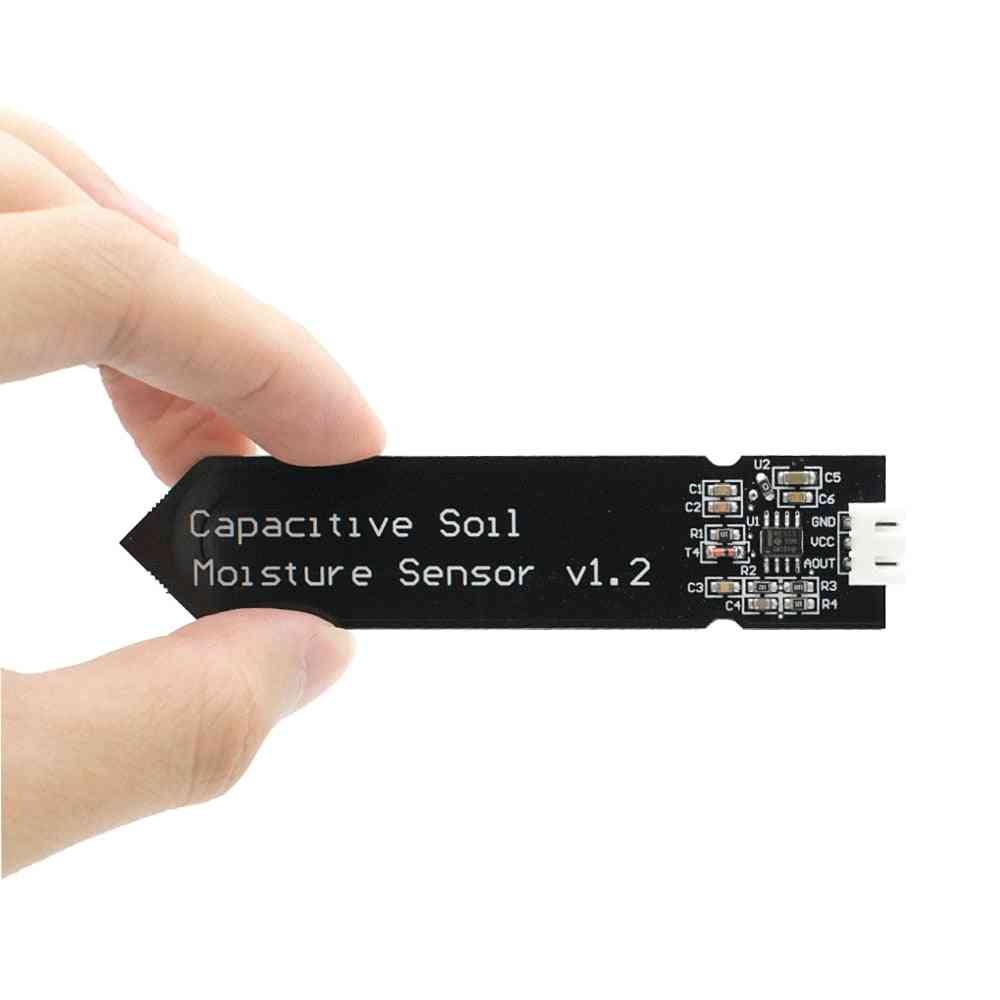 Capacitive Soil Moisture Sensor Module, Corrosion Resistant Wide Voltage Wire Analog Sensors