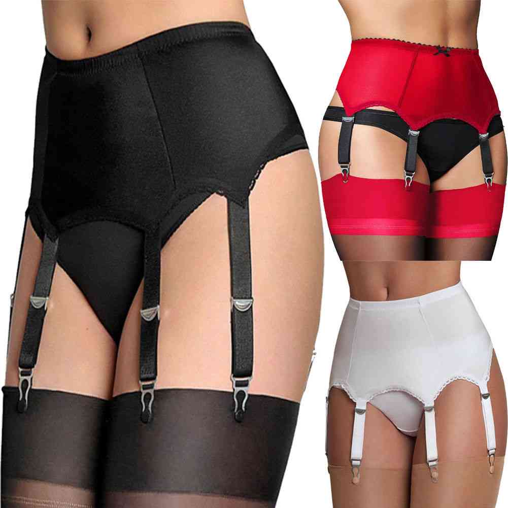 Lace Thigh-highs Stockings Garter Belt Suspender G-string Set