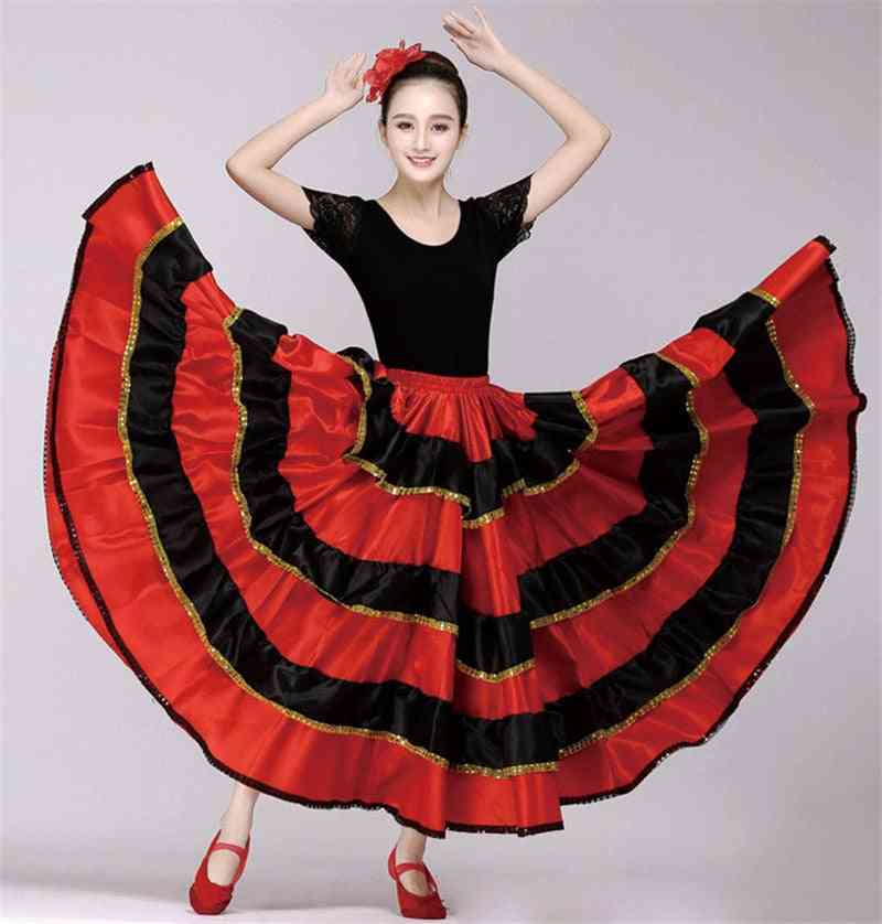 Flamenco Bullfight, Stage Dance Dress, Costumes Skirt