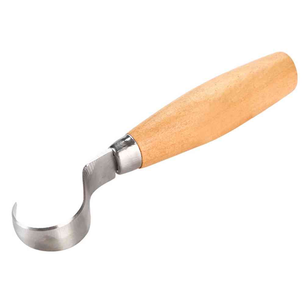 Stainless Steel - Hook Carving, Ergonomic Spoon, Crooked Sculptural Tools