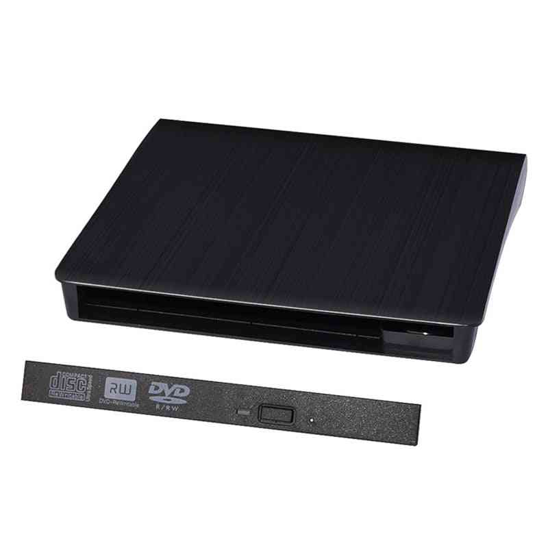 Unidad óptica slim dvd caja externa sata a usb caja de cd rom caja para computadora portátil