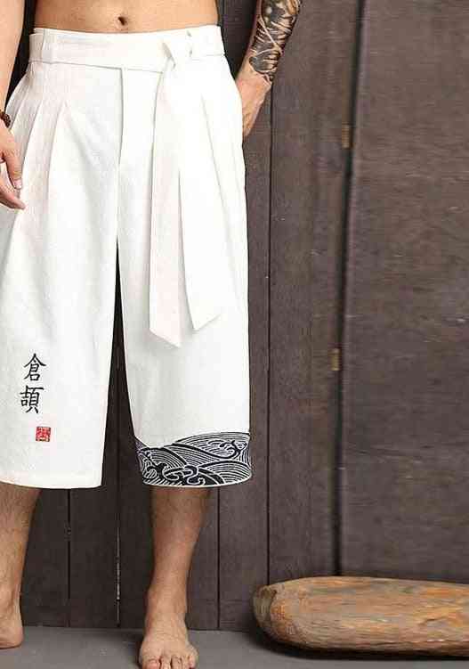 Kimono tradicionalne ležerne široke hlače hlače