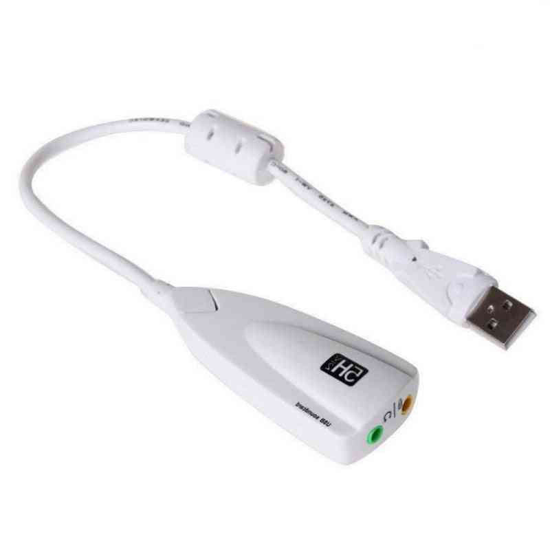 External Usb Sound Card Adapter For Laptop / Pc