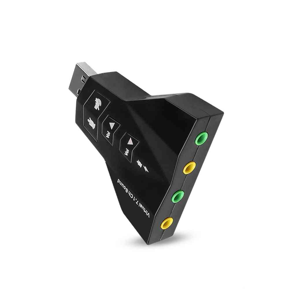 7.1 Channel, 3.5mm Jack Audio, Sound Card Adapter