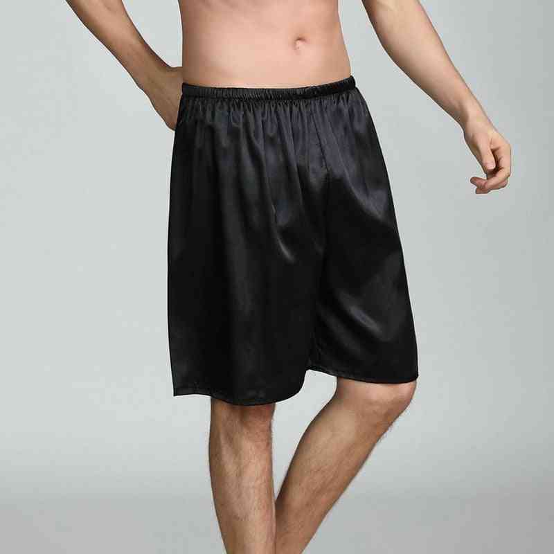 Letnie spodnie do spania męskie piżamy jedwabne satynowe piżamy spodenki homewear