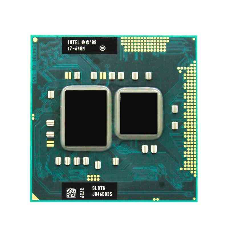 Intel core i7 640m 2.8ghz 2-rdzeniowy 4m gniazdo procesora g1 przenośny procesor slbtn