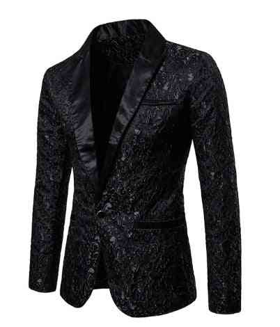 Men Luxury Slim Fit Formal One Button Suit Blazer, Business Coat / Jacket