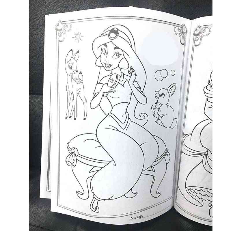 16pages Princess Sticker Coloring Book