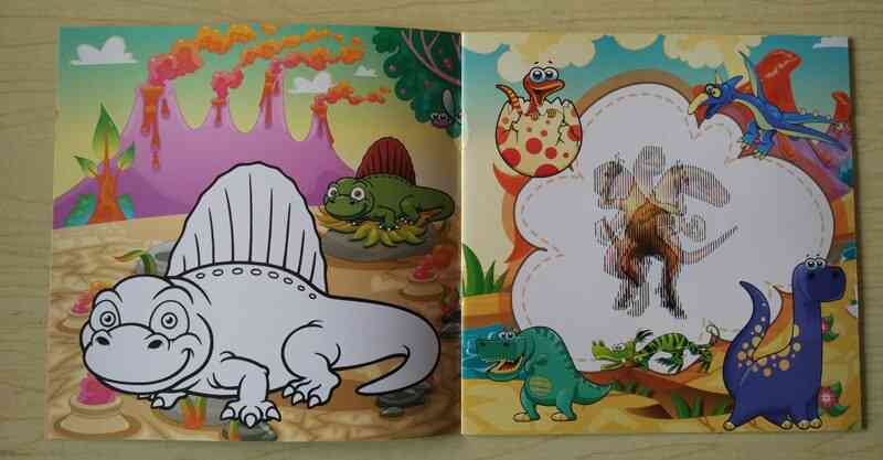 Dinosaur Style Secret Garden Magic Coloring Book