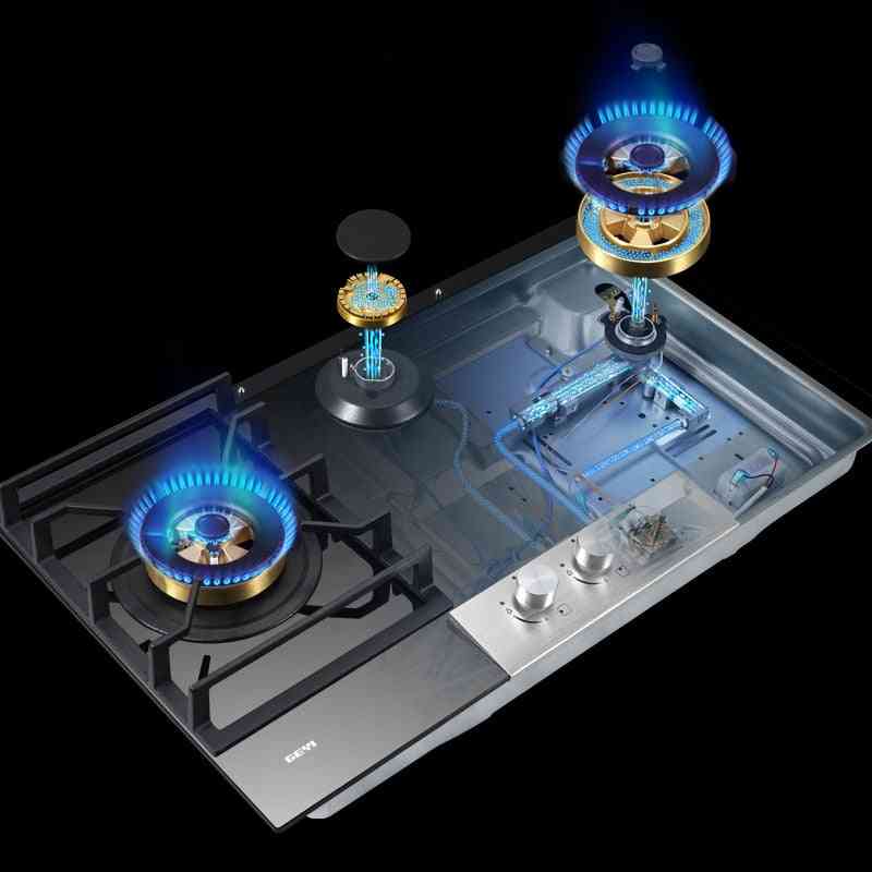 Platforma s tri oka s dvostrukim plamenikom na prirodni plin / Lpggas štednjak