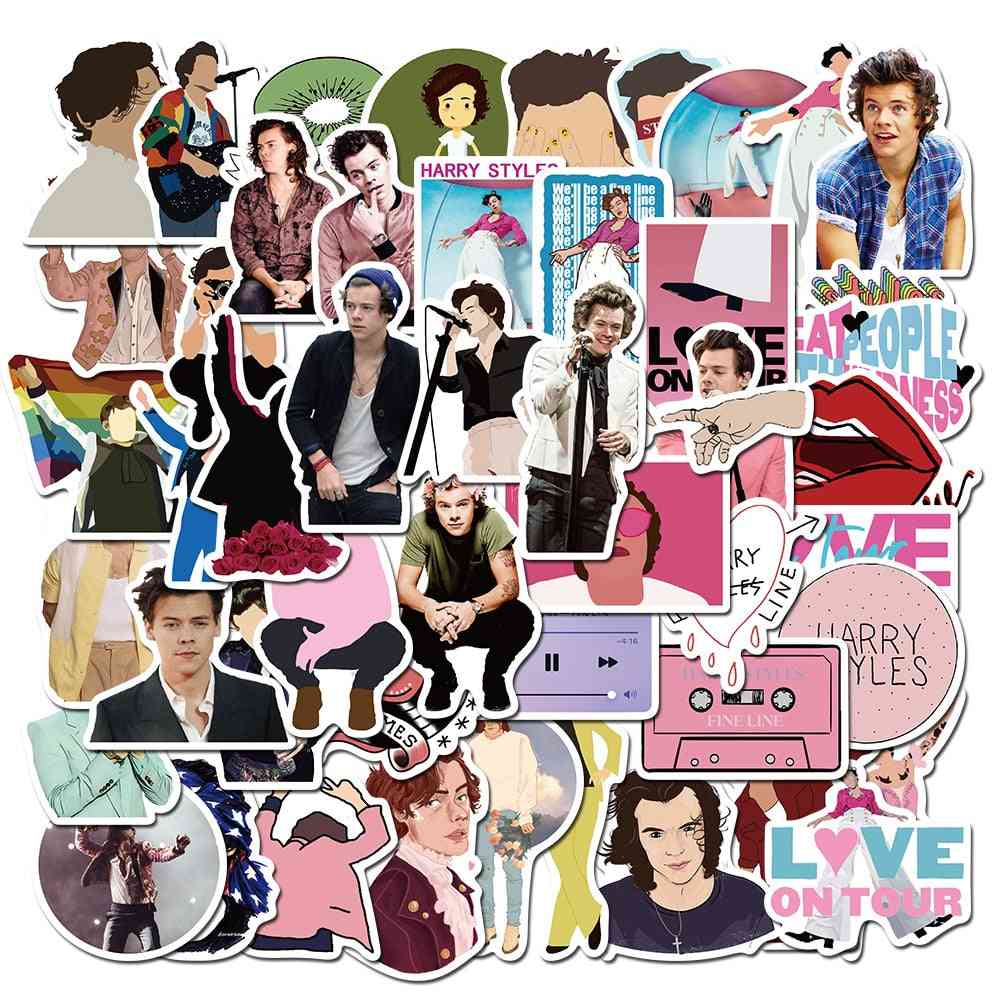 British Singer Harry Edward Styles Stickers For Car / Laptop