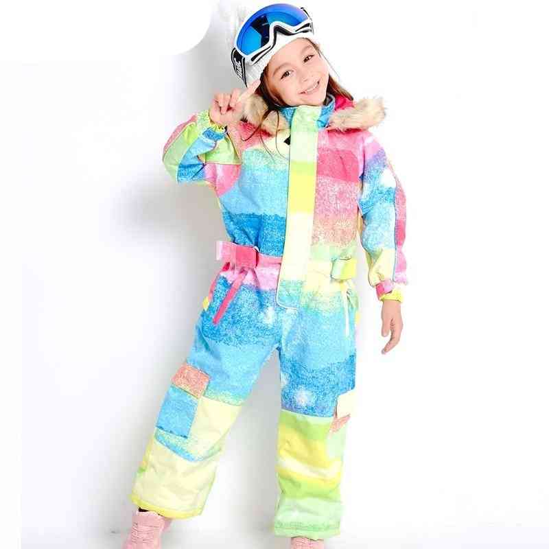 Children Outdoor Sports - Waterproof Hooded Ski Suits
