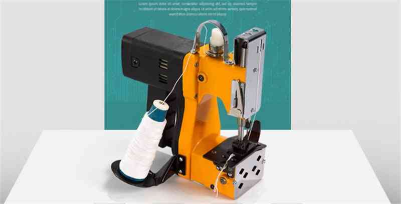 Sacos eléctricos portátiles máquina de coser bolsa de arroz más cerca para sellar papel kraft