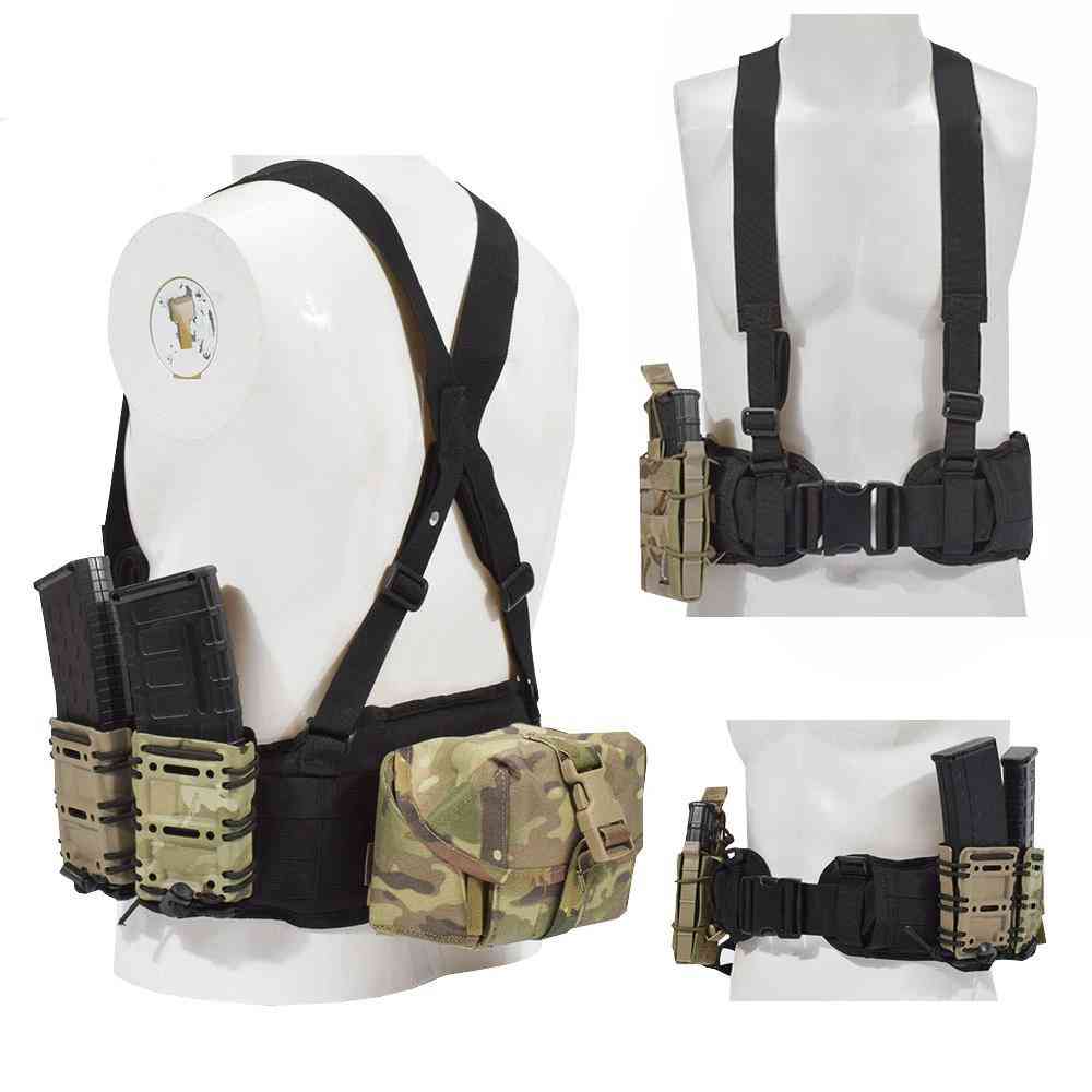 Nylon Military Convenient Combat Girdle H-shaped Padded Tactical Vest
