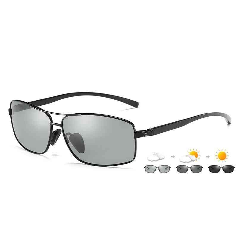 Men/women Polarized Chameleon Glasses Driving Goggles Anti-glare Sunglasses