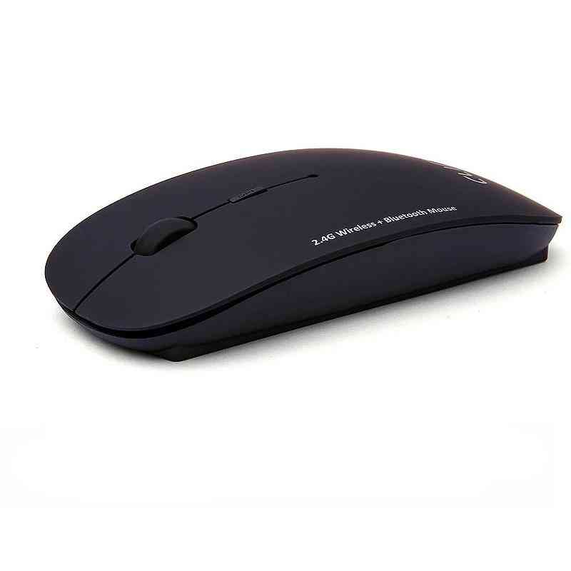 3-mode Wireless + Bluetooth, 2-in-1 Cordless Mouse, Ultra-thin Ergonomic, Optical Mice