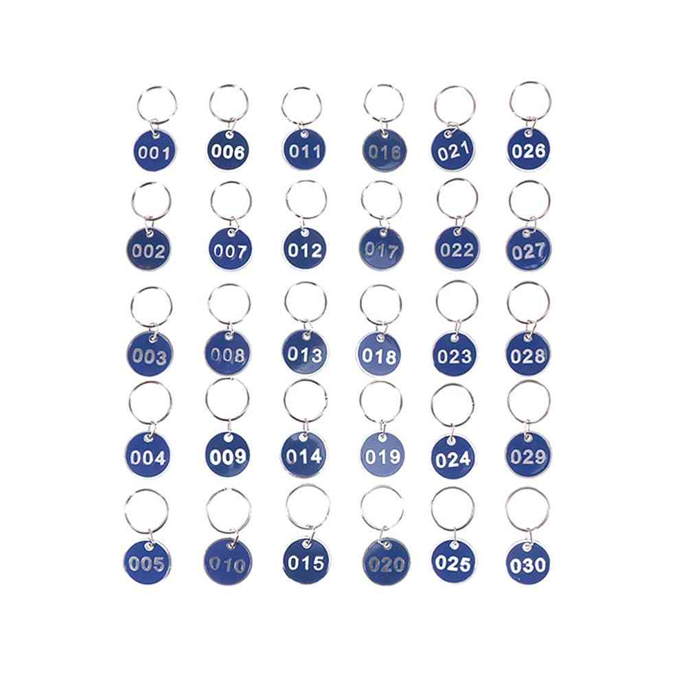 Alumimium Metal Numbers Plates, Luggage Id Tags - Key Ring Labels For Home