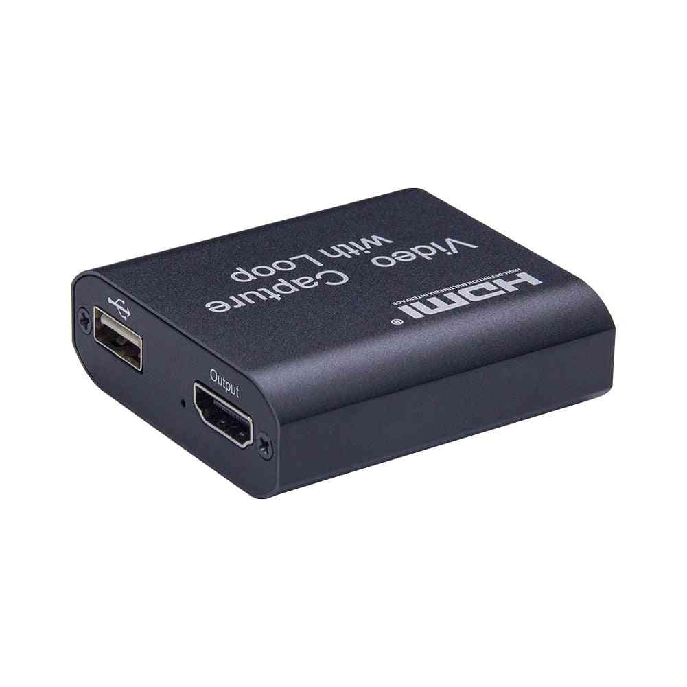 Grafik-Capture-Karte, HDMI-zu-USB2.0-Videorecorder-Box für Video-Digital-Konverter