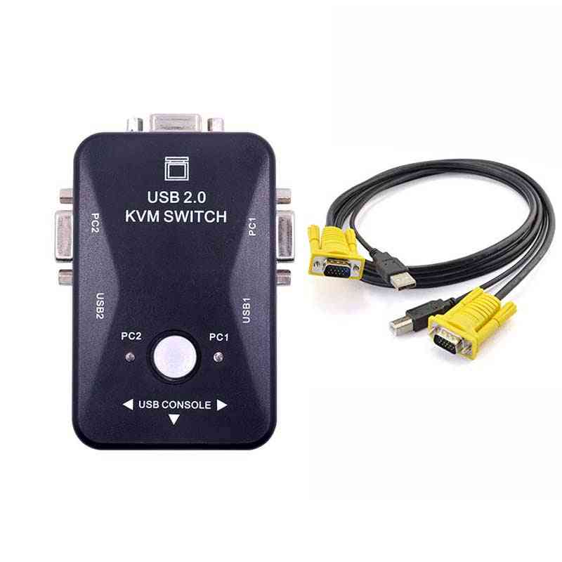 Usb 2.0- Kvm Switch, Vga Cable, Splitter Box Adapter