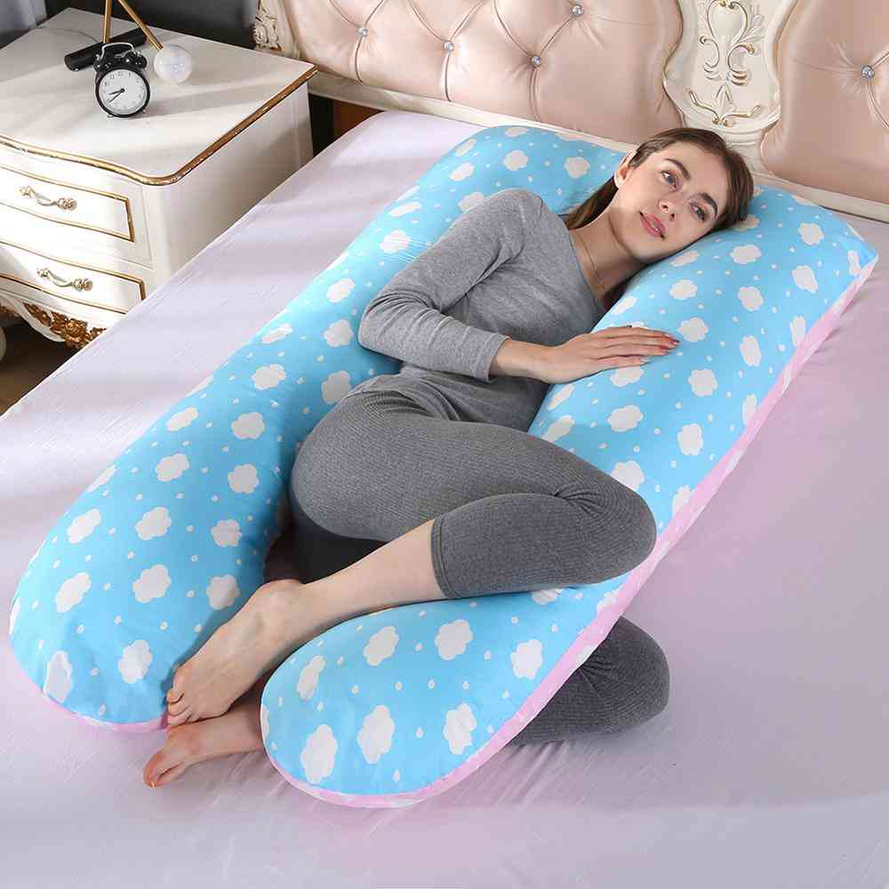 Women's Comfortable Maternity U-shaped Pillow, Side Sleepers Cushion For Bed