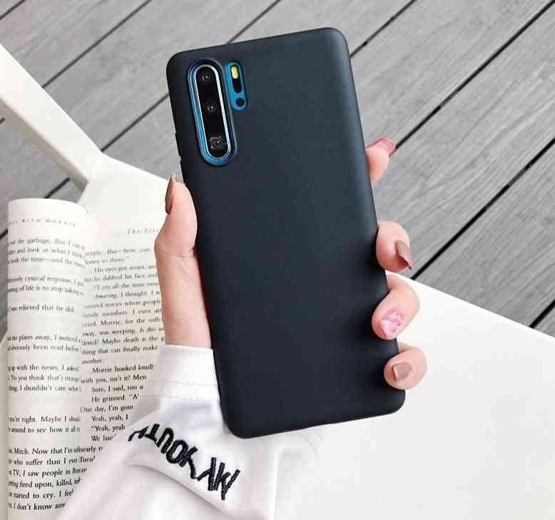 Candy Color Silicone Solid Color Matte Cases For Huawei - Set 6