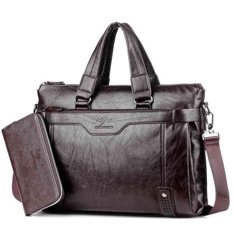Cowhide Leather- Messenger & Shoulder Bags Briefcases