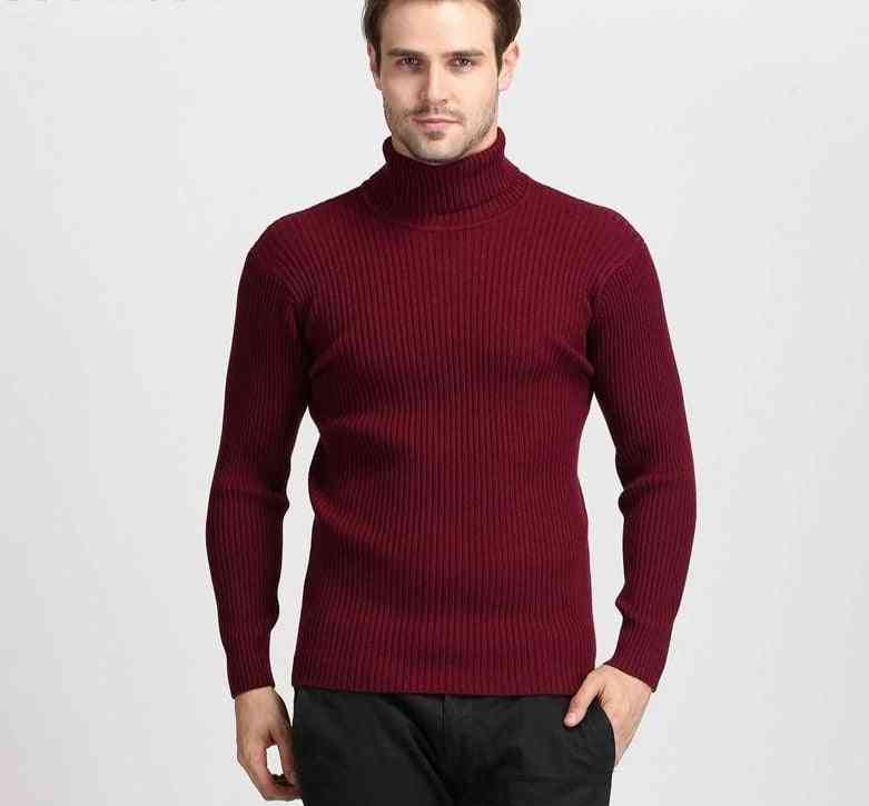 Maglione di cachemire caldo e spesso invernale, maglieria classica in lana da uomo pull homme