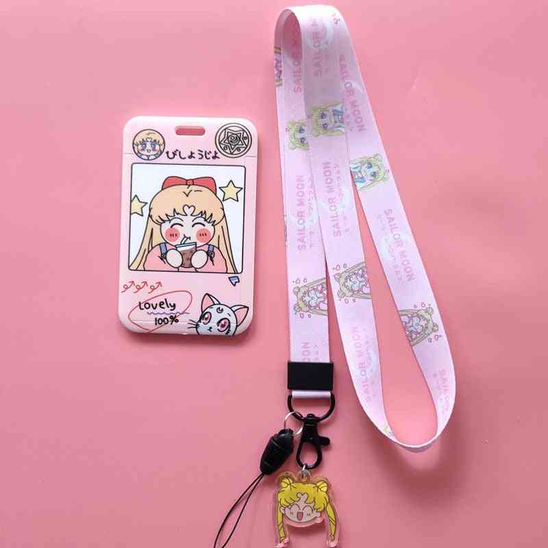 Girls Id Credit Bank Card Holder, Students Bus Cards Case