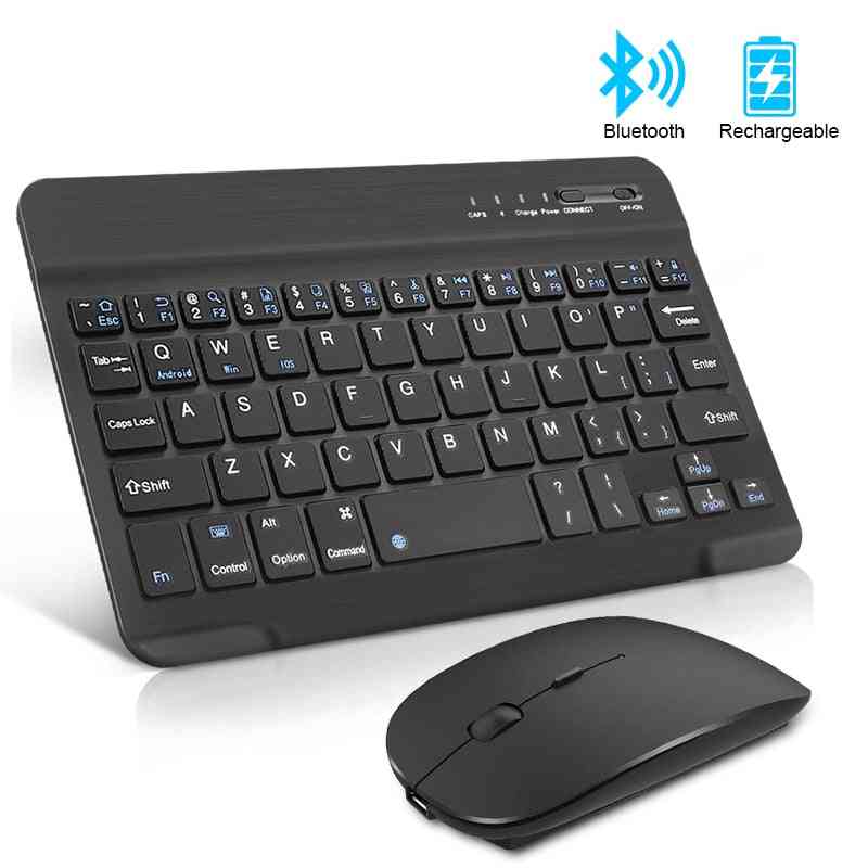Wireless Mini Rechargeable, Bluetooth Keyboard For Pc, Tablet, Phone