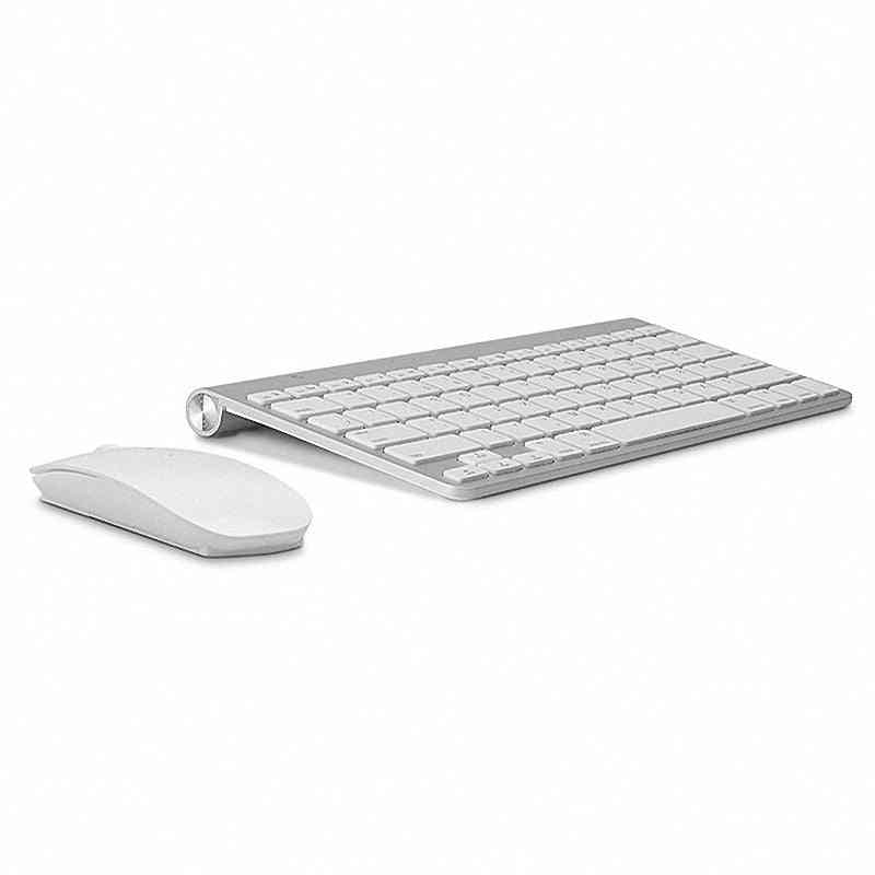 2.4g Wireless Keyboard & Mouse Combo With Usb Receiver For Desktop, Computer And Smart Tv