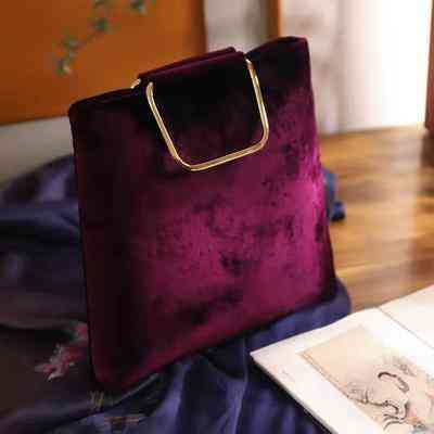 Preprost, eleganten kitajski slog, žametne torbice