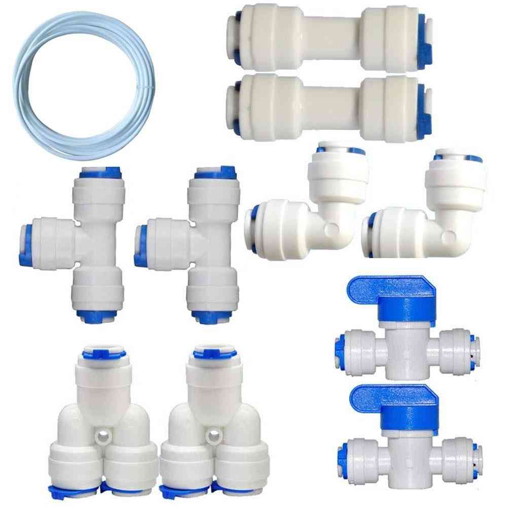 Quick Connect Fittings, Straight Bend Tee Ro Reverse Osmosis Pip