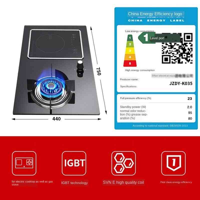 Electric Cooktop Stove Embedded Electromagnetic Oven Gas, Desktop Electrics Hob