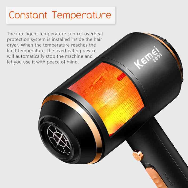 Ionic Hair Dryer, Strong Power, Blow Dry Electrc, Professional Hairdressing Equipment