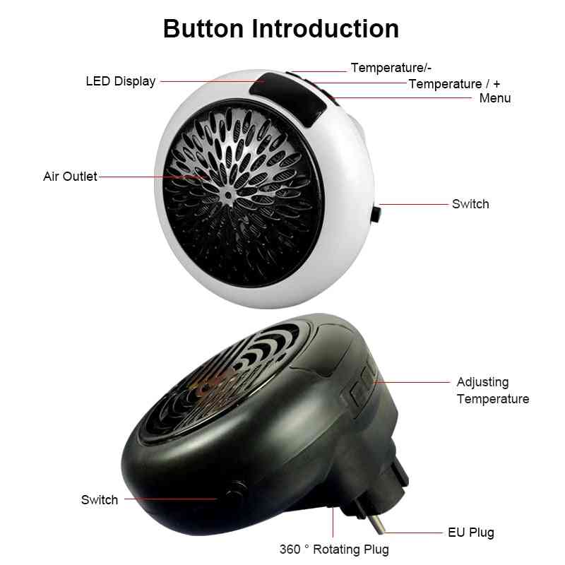 Fan Heater For Home, Mini Heating Electric Warm Air, Heaters Handy