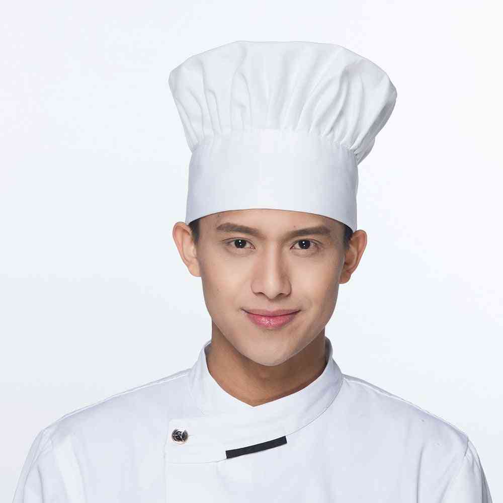 Cappelli semplici a righe elastici regolabili per chef di cucina