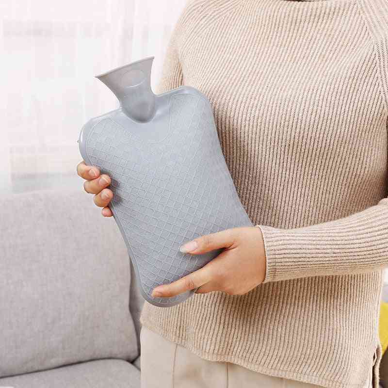 Solid Color Thick Pvc Silicone Rubber Hot Water Bottle