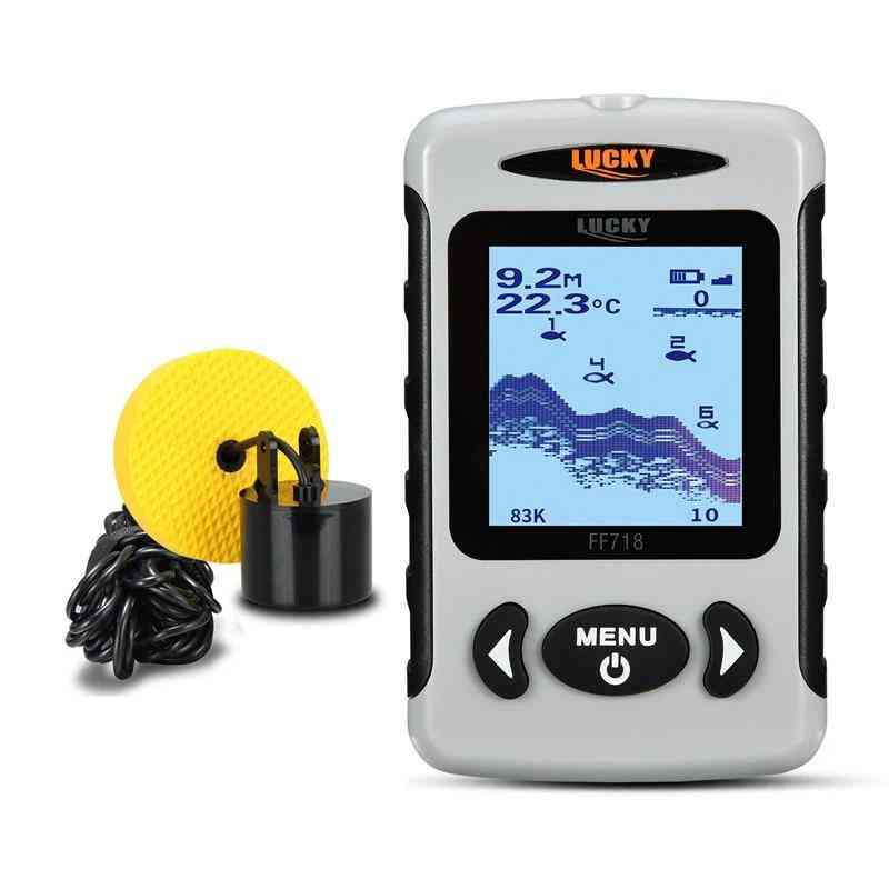 Lcd Portable, Dual Sonar Frequency 100m Depth Detection, Fish Finder