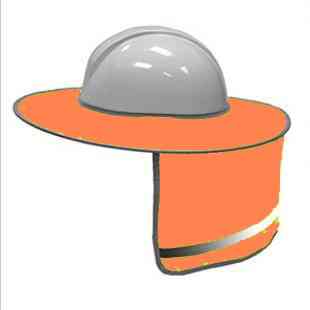 Safety Hard Sun Shade & Neck Reflective, Stripe Protective, Helmets Shield