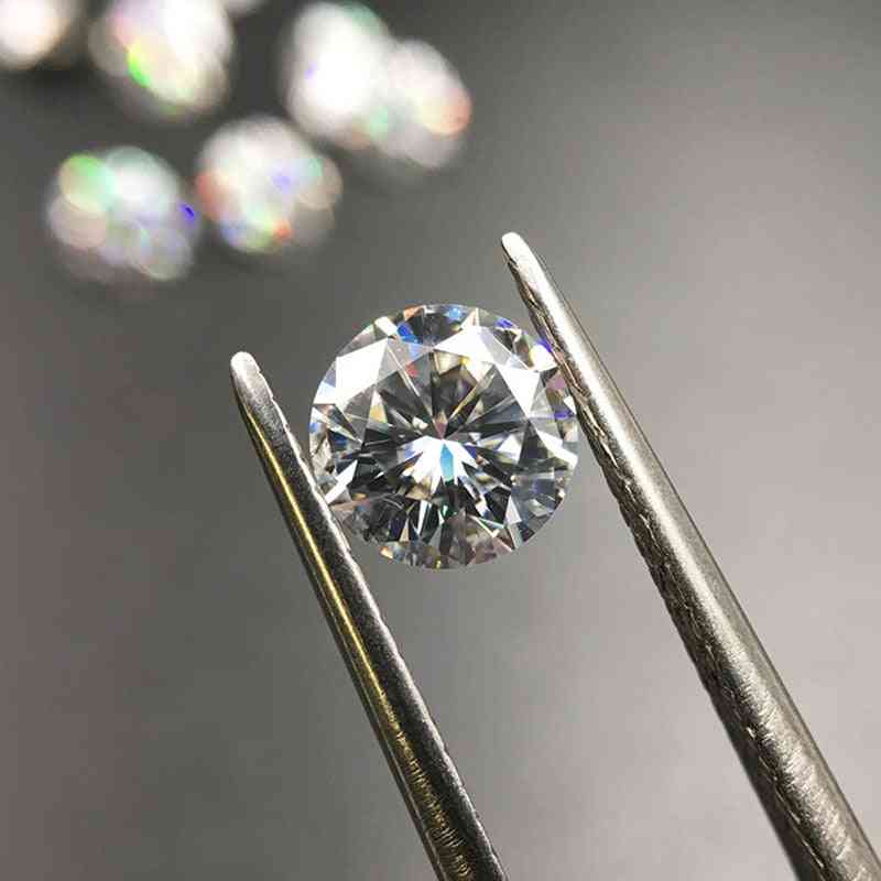 1ct D Color Round Brilliant Cut Moissanite Jewelry Making Loose Stone