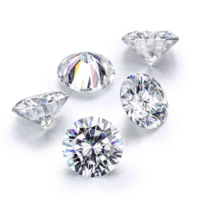 1ct D Color Round Brilliant Cut Moissanite Jewelry Making Loose Stone