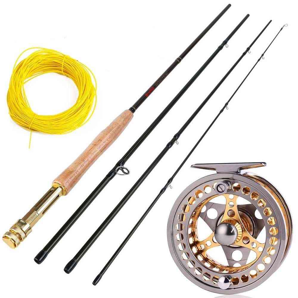 Portable Fly Rod And Cnc-machine Aluminum Alloy Fly Reel Kit