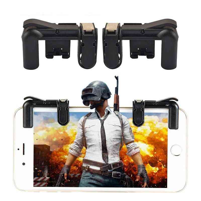 Mobiele game vuurknop richttoets smartphone mobiele game-trigger