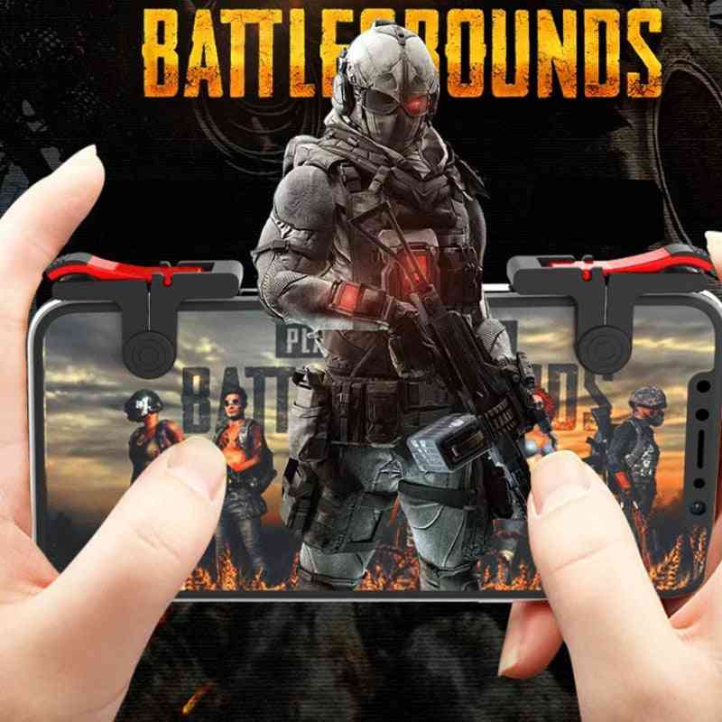 Mobiele game vuurknop richttoets smartphone mobiele game-trigger